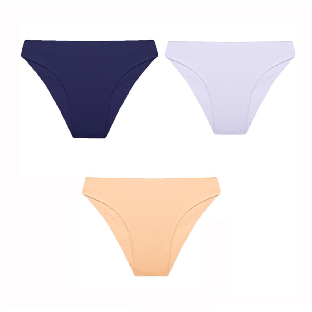 3PCS/Set Panties Women Cotton Bikini Panties Woman Underwear Soft Breathable Underpants Solid Colors