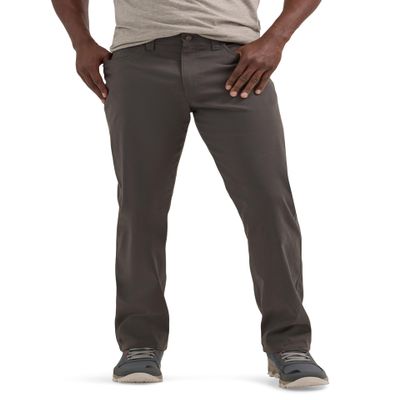 Wrangler Authentics Men's Performance 5 Pocket Outdoor Pant, Asphalt, 34W x 32L