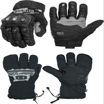 Seibertron SPS-2 Gloves Adult Black M and Gloves Rain Cover M
