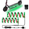 Keiurot Led Lights for Scooter Night Riding, Electric Scooter LED Light Green Led Light Strips 5v Flashing Mode for Skateboard Light Accessories 2 in 1 view 1