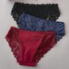3PCS/Set Luxury Floral Embroidery Lace Panties Women Briefs Hollow Out Female Underwear Ladies Breathable Underpants view 2