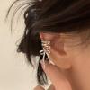 CYV Elegant Ribbon Bow Ear Clip Cuff Earrings Cartilage Bowknot Earrings Jewelry for Women (silver) view 4