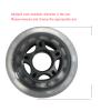 GXBHSP 2pcs 6Pack 5inch 125mm Pro Scooter Wheels 120mm Scooter Wheels Replacement Easy to Install Durable and Fast-Spinning for Kickboard and Inline Skate (6,125mm) view 3