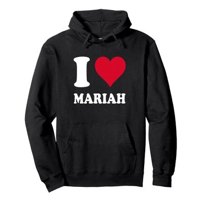 Red Heart I Love Mariah Pullover Hoodie