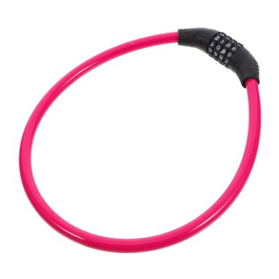 HONMEET Chain Lock Password Bike Lock Theft Security for Bicycles and Scooters Easy to Use Keys Versatile Protection Pink