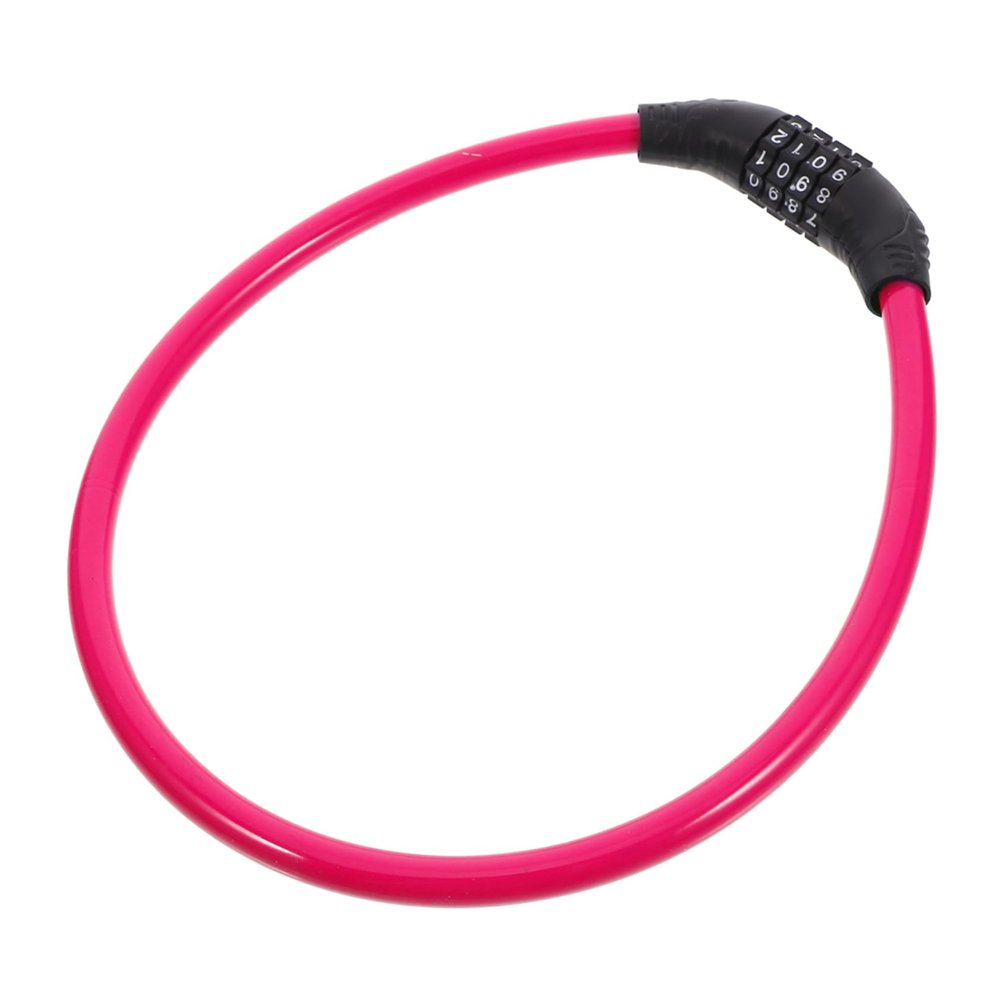 HONMEET Chain Lock Password Bike Lock Theft Security for Bicycles and Scooters Easy to Use Keys Versatile Protection Pink