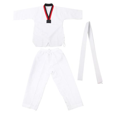 Karate Uniform,Karate Gi Student Uniform Martial Arts Uniform with Belt for Kids for Kickboxing Martial Arts Training (L)