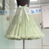 Sipumia Women's Super Fluffy Petticoat Chiffon Tulle Skirts Tutu Ballet Underskirt Dress Puffy Cosplay Costumes One Size Avocado Green view 2