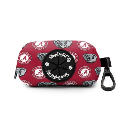 Alabama Crimson Tide Custom Handmade Adjustable Nylon Collars and Leashes (Poop Bag Holder)