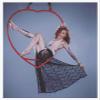 Aerial Hoop, Lyra Hoop, Heart Shape Spinning Yoga Hoop Complete Lyra Aerial Hoop Kit -Aerial Rings Acrobatics Equipment view 2