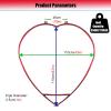 Aerial Hoop, Lyra Hoop, Heart Shape Spinning Yoga Hoop Complete Lyra Aerial Hoop Kit -Aerial Rings Acrobatics Equipment view 4
