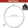 80 85 90 95 CM Diameter Lyra Hoop Aerial Hoop Set, with Rigging Hardware Aerial Fitness Single Stainless Steel Hoop Circus Hoop Great for Dancing Studio(Size:90cm(35.5in),Color:2.5cm) view 3