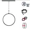 Aerial Hoop, Lyra Hoop Set Stainless 80cm/85cm/90cm/95cm/100cm Aerial Yoga Equipment, WILL 660 LBS (300KG)(Size:Dia 90cm(35in)) view 2