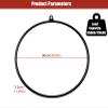 Aerial Hoop, Lyra Hoop Set Stainless 80cm/85cm/90cm/95cm/100cm Aerial Yoga Equipment, WILL 660 LBS (300KG)(Size:Dia 90cm(35in)) view 3