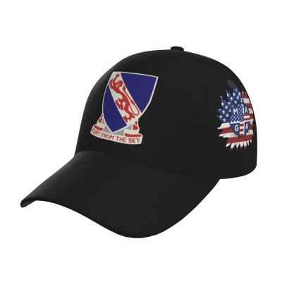 508th Airborne Parachute Infantry Regiment Hat Adjustable Baseball Cap for Men Women Dad Hat Black