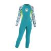 Kids Girls Wetsuit Full Body Neoprene Thermal Swimsuit 2.5MM for Toddler Youth Children Teen Long Sleeve One Piece Sun Protection for Water Sports Child Scuba Diving Surf Suit (Green,Large) view 1
