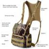 AMHEH Binocular Harness Hunting Chest Pack - Silent Anti Glare Bino Bag with Rangefinder Pouch and Magnetic Flap, Also for Birding, Hiking, Fits Up to 56 Inches Chests (Camo) view 3