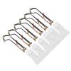 TANIQIACA 6 Pcs Billiard Table Pocket Rails Slide Tracks with Net Bags, Snooker Accessories for 8 Sphere Chinese Billiard, Galvanized Metal Iron Material, Easy Installation Removal, view 2
