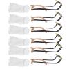 TANIQIACA 6 Pcs Billiard Table Pocket Rails Slide Tracks with Net Bags, Snooker Accessories for 8 Sphere Chinese Billiard, Galvanized Metal Iron Material, Easy Installation Removal, view 3