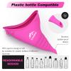 IUAOWEI Female Urination Device, Reusable Silicone Female Urinal, Pee Funnel for Women, for Travel, Camping, Boating, Outdoor, Hiking (Rose red) view 4