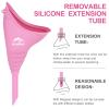 IUAOWEI Female Urination Device, Reusable Silicone Female Urinal, Pee Funnel for Women, for Travel, Camping, Boating, Outdoor, Hiking (Pink) view 3