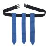 SPYMINNPOO Adjustable Flag Football Belt, 3 Flags on 1 Belt, Score Easily, for Kids Youth Adults Training Games, Activities (Blue) view 1