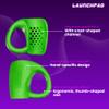 Left Hand - Launchpad Baseball Thumb Guard and Swing Trainer, Unique Bat-Shaped Channel, Protects Against Bat Sting, Improves Grip and Control, for Youth and Pro Hitters (Green) view 3