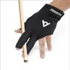 AsbaSweet Elastic Lycra 3-Finger Billiard Gloves - Breathable Snooker Cue Sport Gloves with Durable Silicone, Popular Pool Glove for Men & Women Shooters (Black, Large, Left) view 1