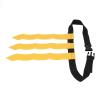 SPYMINNPOO Adjustable Flag Football Belt, 3 Flags on 1 Belt, Score Easily, for Kids Youth Adults Training Games, Activities (Yellow) view 1