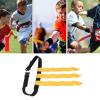 SPYMINNPOO Adjustable Flag Football Belt, 3 Flags on 1 Belt, Score Easily, for Kids Youth Adults Training Games, Activities (Yellow) view 2