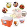 Insulated Portable Cooler with Handle, Portable Ice Chest Box, Camping Cooler, Portable Cooler Cooler Bag for Camping, Tailgating, Beach, Picnic, Groceries, Lunch (Orange) view 2