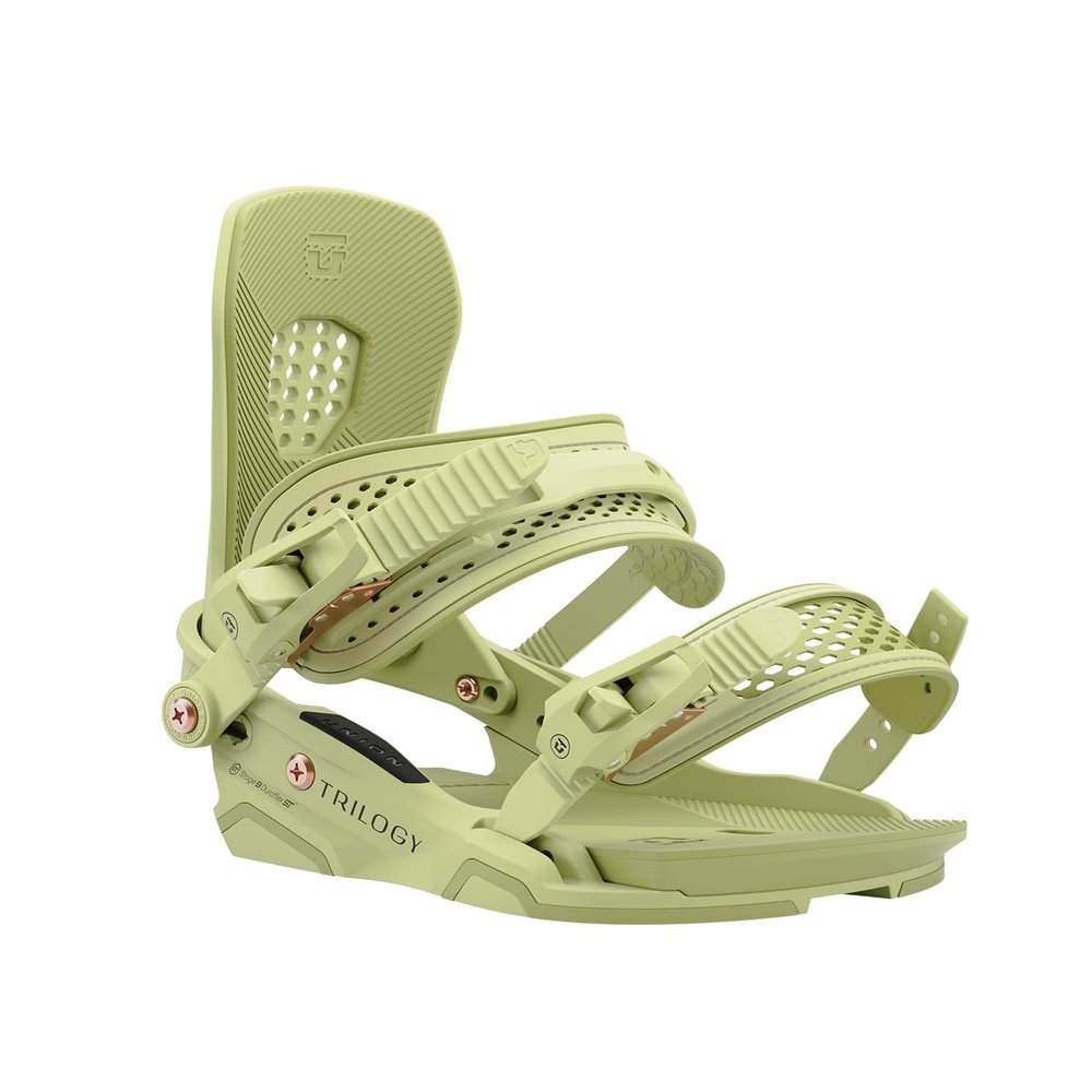Union Trilogy Women's Snowboard Bindings, Green, Large