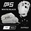 SSK FP5 Fastpitch Softball Glove  Infield - Outfield - Pitcher  11.5-11.75-12-12.25-12.5-12.75-13 Right & Left Hand Throw (White-H Web, 13" - Left Hand Throw) view 2