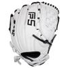 SSK FP5 Fastpitch Softball Glove  Infield - Outfield - Pitcher  11.5-11.75-12-12.25-12.5-12.75-13 Right & Left Hand Throw (White/Black - Basket Web, 12" - Right Hand Throw) view 4