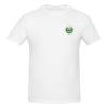 Coat of Arms of El Salvador Men'S Cotton Short Sleeved T-Shirt Crewneck Classic Breathable Tees 3X-Large White view 1