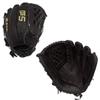 SSK FP5 Fastpitch Softball Glove Infield - Outfield - Pitcher 11.5-11.75-12-12.25-12.5-12.75-13 Right & Left Hand Throw (Black/Gold - Basket Web, 12.5" - Right Hand Throw) view 1