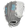 SSK FP5 Fastpitch Softball Glove  Infield - Outfield - Pitcher  11.5-11.75-12-12.25-12.5-12.75-13 Right & Left Hand Throw (Grey/White-Basket Web, 12.5" - Left Hand Throw) view 4