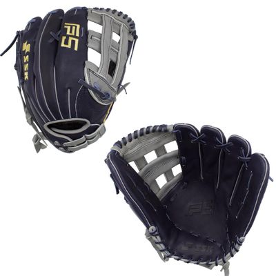 SSK FP5 Fastpitch Softball Glove  Infield - Outfield - Pitcher  11.5-11.75-12-12.25-12.5-12.75-13 Right & Left Hand Throw (Navy/Grey - H Web, 12.75" - Left Hand Throw)