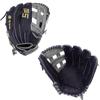 SSK FP5 Fastpitch Softball Glove  Infield - Outfield - Pitcher  11.5-11.75-12-12.25-12.5-12.75-13 Right & Left Hand Throw (Navy/Grey - H Web, 12.75" - Left Hand Throw) view 1