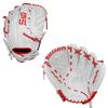 SSK FP5 Fastpitch Softball Glove Infield - Outfield - Pitcher 11.5-11.75-12-12.25-12.5-12.75-13 Right & Left Hand Throw (White/Red - Basket Web, 12" - Right Hand Throw) view 1