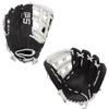 SSK FP5 Fastpitch Softball Glove Infield - Outfield - Pitcher 11.5-11.75-12-12.25-12.5-12.75-13 Right & Left Hand Throw (Black/White-H Web, 12.5" - Left Hand Throw) view 1