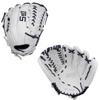 SSK FP5 Fastpitch Softball Glove Infield - Outfield - Pitcher 11.5-11.75-12-12.25-12.5-12.75-13 Right & Left Hand Throw (White/Navy - Laced Basket Web, 12.5" - Right Hand Throw) view 1