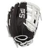 SSK FP5 Fastpitch Softball Glove Infield - Outfield - Pitcher 11.5-11.75-12-12.25-12.5-12.75-13 Right & Left Hand Throw (Black/White - H Web, 12" - Right Hand Throw) view 4