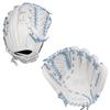 SSK FP5 Fastpitch Softball Glove  Infield - Outfield - Pitcher  11.5-11.75-12-12.25-12.5-12.75-13 Right & Left Hand Throw (White/Columbia - Laced Basket Web, 12" - Right Hand Throw) view 1
