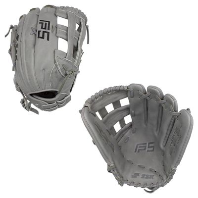 SSK FP5 Fastpitch Softball Glove Infield - Outfield - Pitcher 11.5-11.75-12-12.25-12.5-12.75-13 Right & Left Hand Throw (Grey-H Web, 13" - Right Hand Throw)