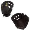 SSK FP5 Fastpitch Softball Glove Infield - Outfield - Pitcher 11.5-11.75-12-12.25-12.5-12.75-13 Right & Left Hand Throw (Black/Gold - H Web, 12.75" - Left Hand Throw) view 1