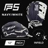 SSK FP5 Fastpitch Softball Glove  Infield - Outfield - Pitcher  11.5-11.75-12-12.25-12.5-12.75-13 Right & Left Hand Throw (Navy/White - H Web, 12" - Right Hand Throw) view 2