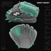 SSK FP5 Fastpitch Softball Glove  Infield - Outfield - Pitcher  11.5-11.75-12-12.25-12.5-12.75-13 Right & Left Hand Throw (Grey/Mint - Laced Basket Web, 12" - Left Hand Throw) view 3
