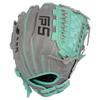 SSK FP5 Fastpitch Softball Glove  Infield - Outfield - Pitcher  11.5-11.75-12-12.25-12.5-12.75-13 Right & Left Hand Throw (Grey/Mint - Laced Basket Web, 12" - Left Hand Throw) view 4