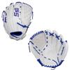 SSK FP5 Fastpitch Softball Glove  Infield - Outfield - Pitcher  11.5-11.75-12-12.25-12.5-12.75-13 Right & Left Hand Throw (White/Royal - Basket Web, 12" - Right Hand Throw)